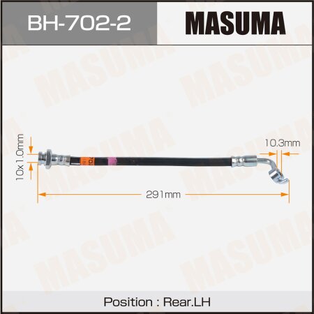 Brake hose Masuma, BH-702-2