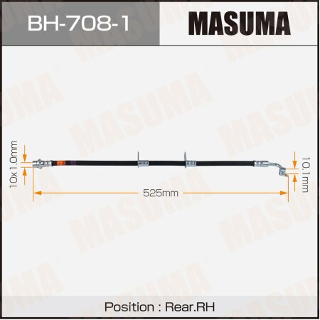 Brake hose Masuma, BH-708-1