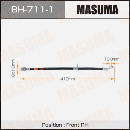 Brake hose Masuma, BH-711-1