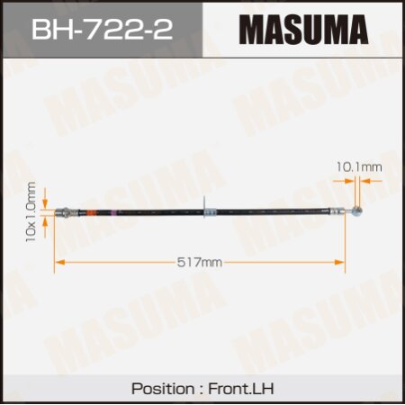 Brake hose Masuma, BH-722-2