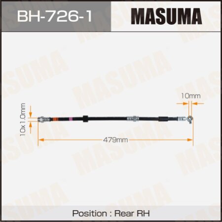 Brake hose Masuma, BH-726-1
