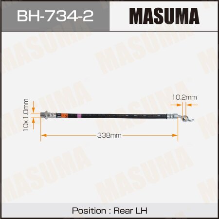 Brake hose Masuma, BH-734-2