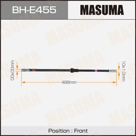 Brake hose Masuma, BH-E455