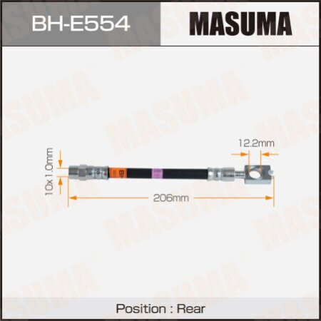 Brake hose Masuma, BH-E554
