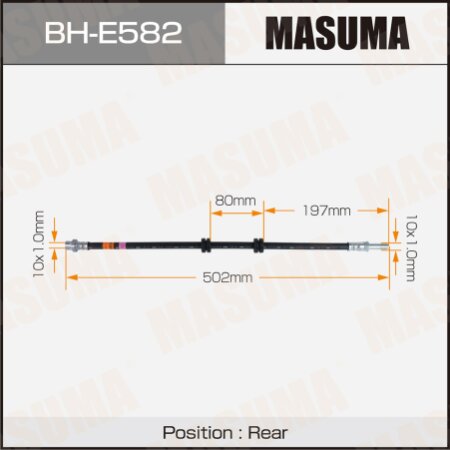 Brake hose Masuma, BH-E582