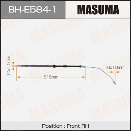 Brake hose Masuma, BH-E584-1