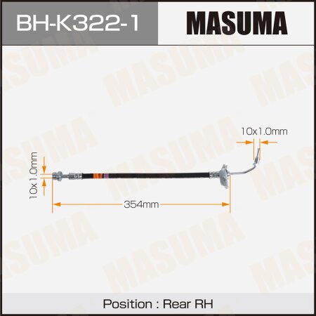 Brake hose Masuma, BH-K322-1