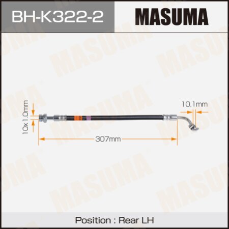Brake hose Masuma, BH-K322-2