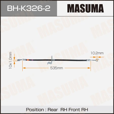 Brake hose Masuma, BH-K326-2