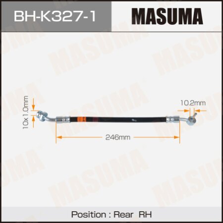 Brake hose Masuma, BH-K327-1