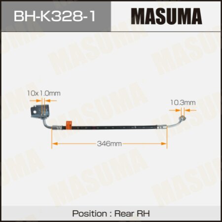 Brake hose Masuma, BH-K328-1