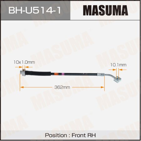 Brake hose Masuma, BH-U514-1