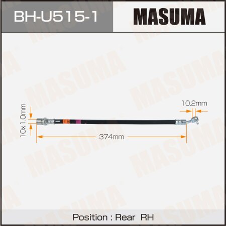Brake hose Masuma, BH-U515-1