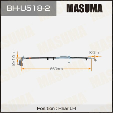 Brake hose Masuma, BH-U518-2