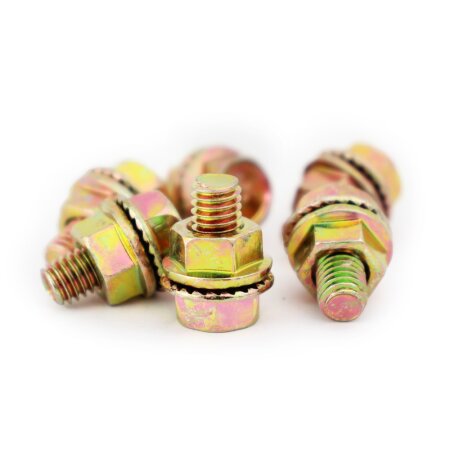Bolt & nut set Masuma, М6x12x1.0 (pack of 6pcs), BJ-006