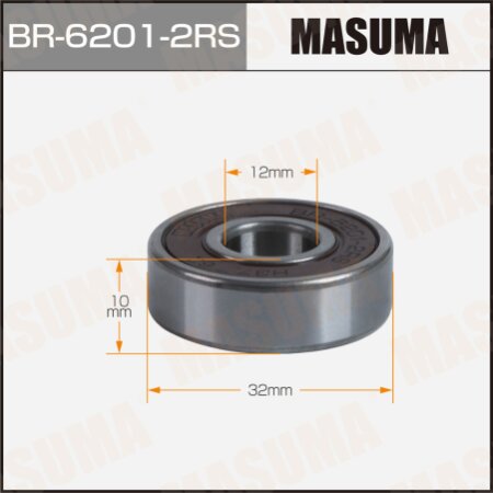 Ball bearing Masuma 12*32*10mm, BR-6201-2RS