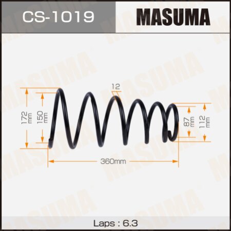 Coil spring Masuma, CS-1019