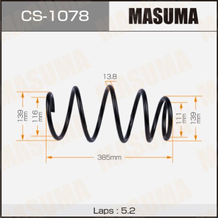 Coil spring Masuma, CS-1078
