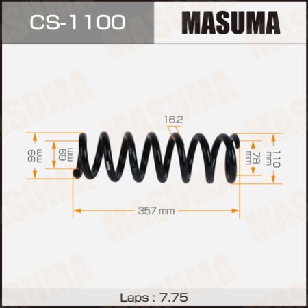 Coil spring Masuma, CS-1100