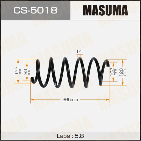 Coil spring Masuma, CS-5018