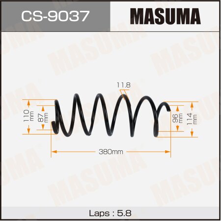 Coil spring Masuma, CS-9037