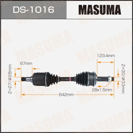 Drive shaft Masuma, DS-1016