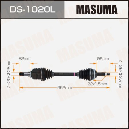 Drive shaft Masuma, DS-1020L