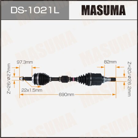 Drive shaft Masuma, DS-1021L