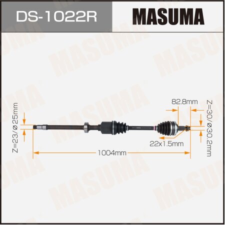 Drive shaft Masuma, DS-1022R