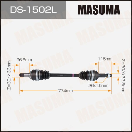 Drive shaft Masuma, DS-1502L
