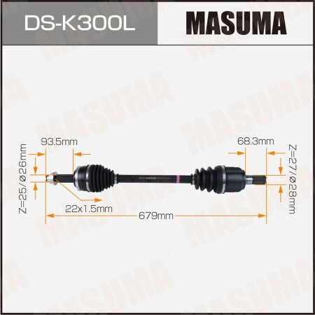 Drive shaft Masuma, DS-K300L