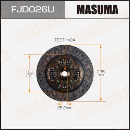 Clutch disc Masuma, FJD026U