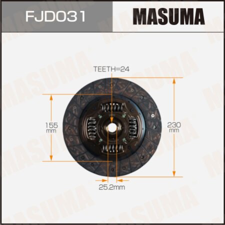 Clutch disc Masuma, FJD031