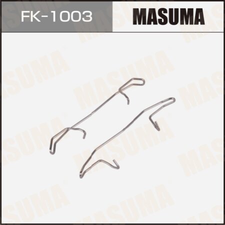 Mounting set of brake pad retainers Masuma, FK-1003