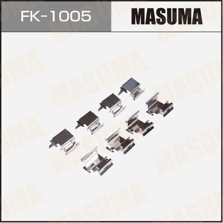 Mounting set of brake pad retainers Masuma, FK-1005
