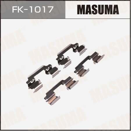 Mounting set of brake pad retainers Masuma, FK-1017