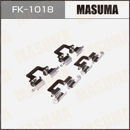 Mounting set of brake pad retainers Masuma, FK-1018