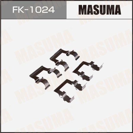 Mounting set of brake pad retainers Masuma, FK-1024