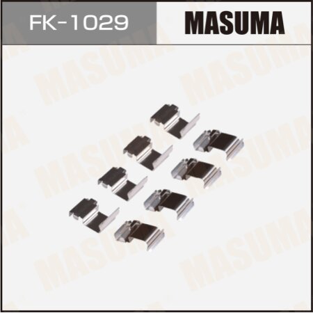 Mounting set of brake pad retainers Masuma, FK-1029
