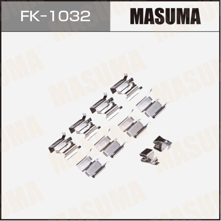 Mounting set of brake pad retainers Masuma, FK-1032