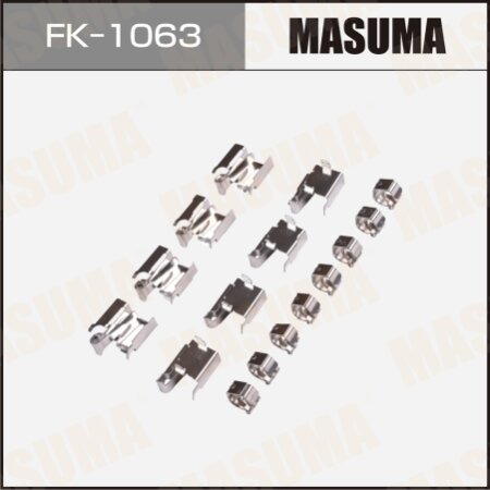 Mounting set of brake pad retainers Masuma, FK-1063