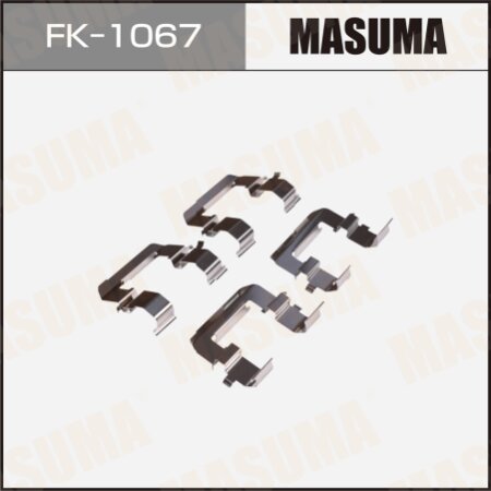 Mounting set of brake pad retainers Masuma, FK-1067