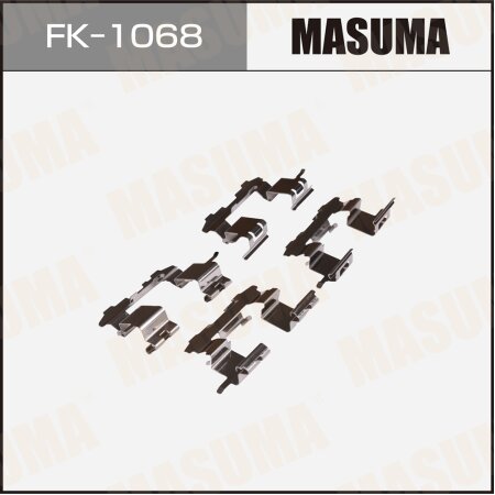 Mounting set of brake pad retainers Masuma, FK-1068