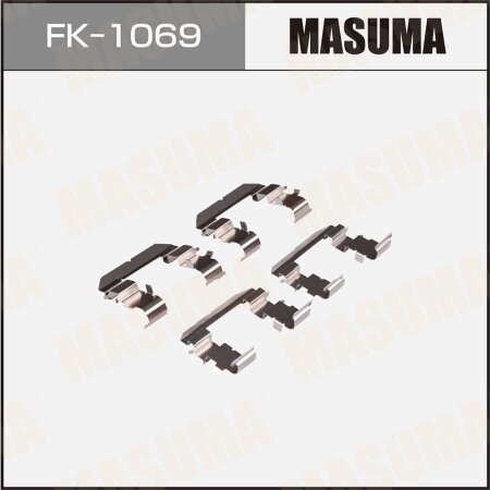 Mounting set of brake pad retainers Masuma, FK-1069