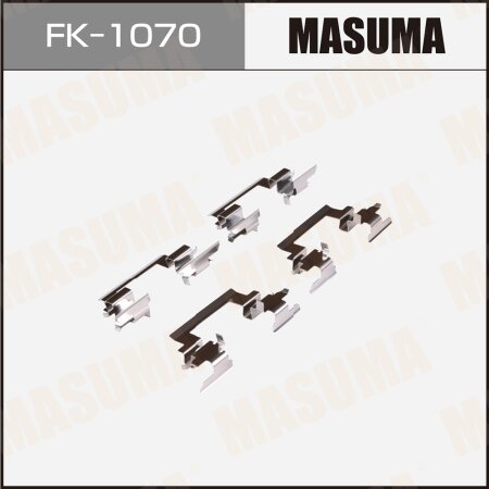 Mounting set of brake pad retainers Masuma, FK-1070