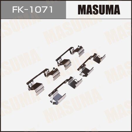 Mounting set of brake pad retainers Masuma, FK-1071