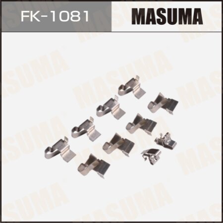Mounting set of brake pad retainers Masuma, FK-1081