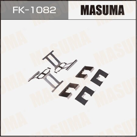 Mounting set of brake pad retainers Masuma, FK-1082