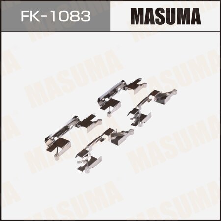 Mounting set of brake pad retainers Masuma, FK-1083