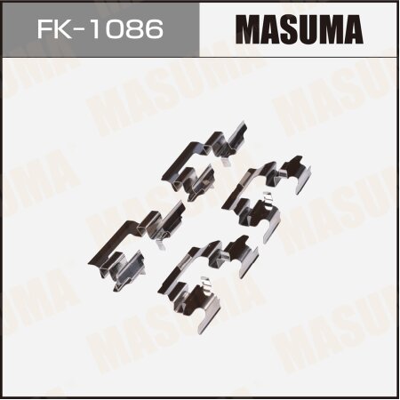Mounting set of brake pad retainers Masuma, FK-1086